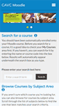 Mobile Screenshot of moodle.cavc.ac.uk