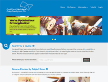 Tablet Screenshot of moodle.cavc.ac.uk